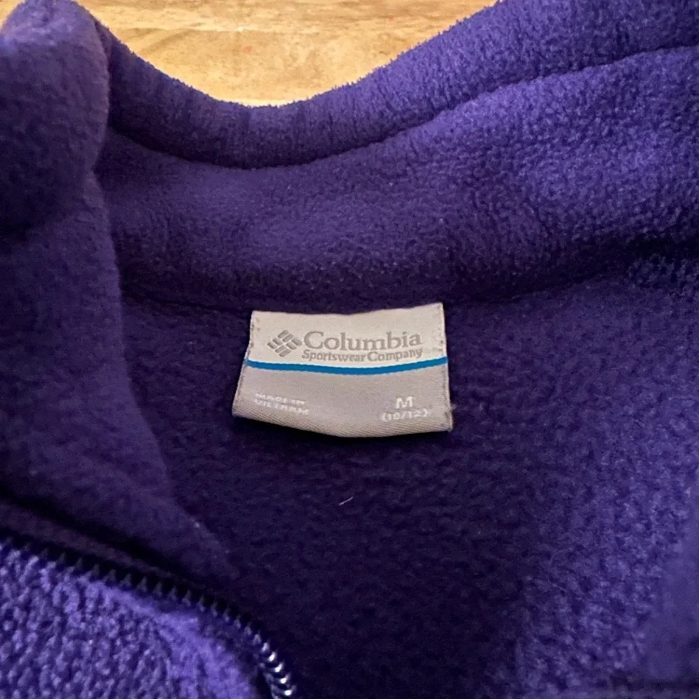 Columbia Deep Purple Fleece Pullover Jacket